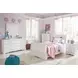 Anarasia White 6 Drawer Dresser and Rectangular Mirror