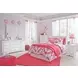 Anarasia White 6 Drawer Dresser and Rectangular Mirror