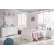 Anarasia White 6 Drawer Dresser and Rectangular Mirror