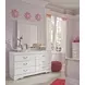 Anarasia White 6 Drawer Dresser and Rectangular Mirror