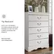 Anarasia White 5 Drawer Chest
