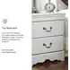 Anarasia White 2 Drawer Nightstand