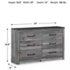 Bronyan Dark Gray Dresser
