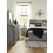 Bronyan Dark Gray 6 Drawer Dresser and Rectangular Mirror