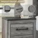Bronyan Dark Gray Nightstand