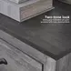 Bronyan Dark Gray Nightstand