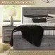 Bronyan Dark Gray Queen Panel Bed