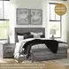 Bronyan Dark Gray Queen Panel Bed