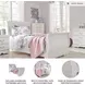 Anarasia White Twin Sleigh Bed