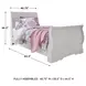 Anarasia White Twin Sleigh Bed