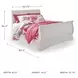 Anarasia White Full Sleigh Bed