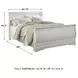 Anarasia White Queen Sleigh Bed
