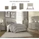 Dolante Contemporary Beige Queen Upholstered Panel Bed