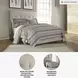 Dolante Contemporary Beige Queen Upholstered Panel Bed