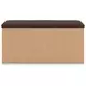 Hollymount Brown Upholstered Storage Bed Bench