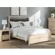 Hollymount Tan 1 Drawer Nightstand with USB Charging