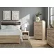 Hollymount Tan 1 Drawer Nightstand with USB Charging
