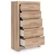 Hollymount Tan 5 Drawer Chest