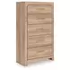 Hollymount Tan 5 Drawer Chest