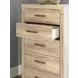 Hollymount Tan 5 Drawer Chest