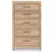 Hollymount Tan 5 Drawer Chest