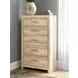 Hollymount Tan 5 Drawer Chest
