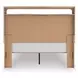 Hollymount Tan and Brown Queen Upholstered Platform Bed with LED