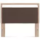 Hollymount Tan and Brown Queen Upholstered Panel Bed with LED