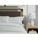 Hollymount Tan and Brown King Upholstered Panel Bed with LED