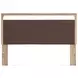 Hollymount Tan and Brown King Upholstered Panel Headboard with LED