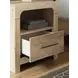 Hollymount Tan 1 Drawer Nightstand with USB Charging