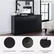 Maribel Black Dresser and Mirror