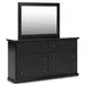 Maribel Black Dresser and Mirror