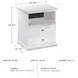 Bostwick Shoals White Nightstand