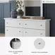 Bostwick Shoals White Dresser and Mirror