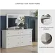 Bostwick Shoals White Dresser and Mirror
