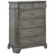 B01550 Gray 6 Drawer Chest