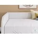 Shapella Tan And White Full Upholstered Daybed with Storage