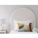 Shapella Tan And White Twin Upholstered Panel Bed with Storage