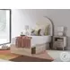 Shapella Tan And White Youth Upholstered Panel Bedroom Set with Storage