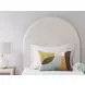 Shapella Tan And White Twin Upholstered Panel Bed