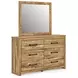 Hastiport Brown Dresser and Mirror