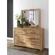 Hastiport Brown Rectangular Dresser Mirror