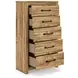 Branstony Golden Rustic 5 Drawer Chest