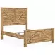 Hastiport Brown Queen Crossbuck Panel Bed