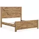 Hastiport Brown King Crossbuck Panel Bed
