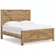 Hastiport Brown King Crossbuck Panel Bed