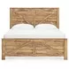 Hastiport Brown King Crossbuck Panel Bed