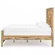 Hastiport Brown King Crossbuck Panel Bed