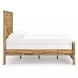 Hastiport Brown King Crossbuck Panel Bed